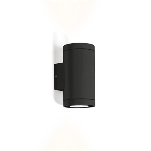 Wever & Ducré+TUBE WALL 2.0 PAR16 2x max. 5W GU10, IP65, välisvalgusti, matt must